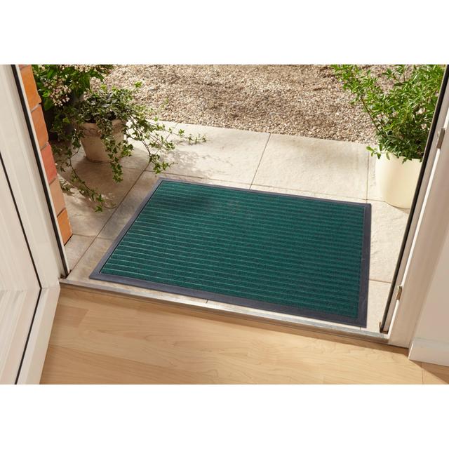 Non-Slip Indoor Outdoor Door Mat Hanse Home Colour: Green, Mat Size: Rectangular 80 x 120cm on Productcaster.