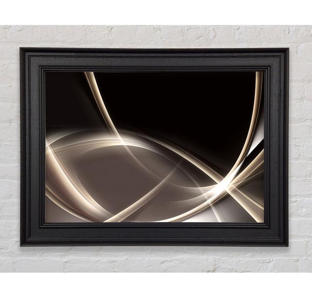 Streams of Motion Sepia - Single Picture Frame Print Ivy Bronx Size: 59.7cm H x 84.1cm W x 8cm D on Productcaster.