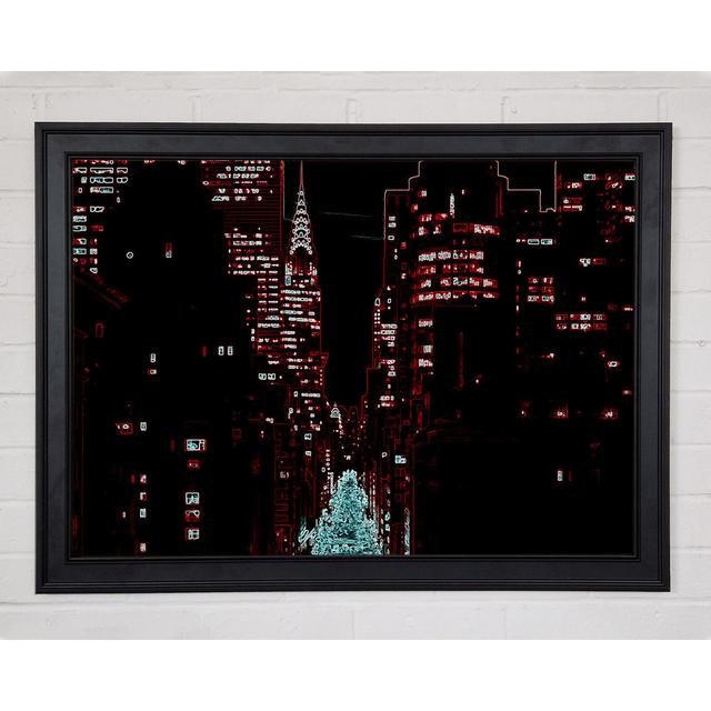 New York 5Th Avenue - Druck Ebern Designs Größe: 42 cm H x 59,7 cm B x 1,5 cm T on Productcaster.