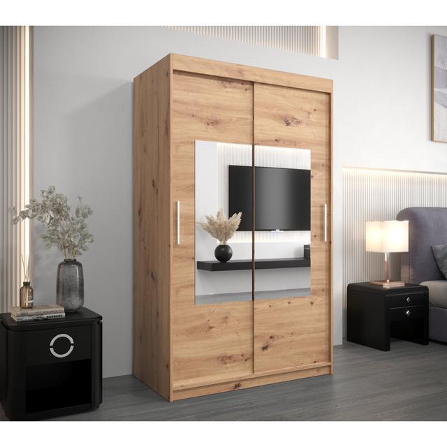 Ballycastle 2 Door Manufactured Wood Wardrobe Latitude Run Finish: Artisan Oak on Productcaster.