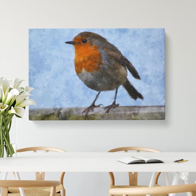 Robin Bird Vol.1 - Wrapped Canvas Painting East Urban Home Size: 40cm H x 60cm W x 3cm D on Productcaster.