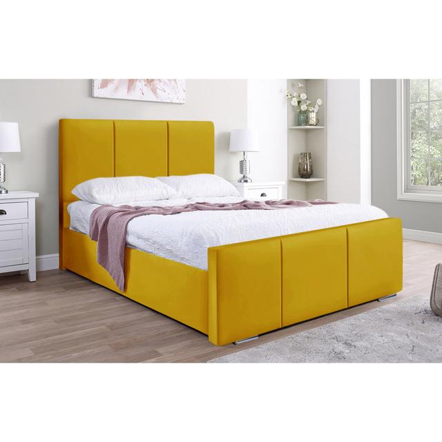 Eliza Bed Latitude Run Colour: Turmeric, Size: Super King (6') on Productcaster.