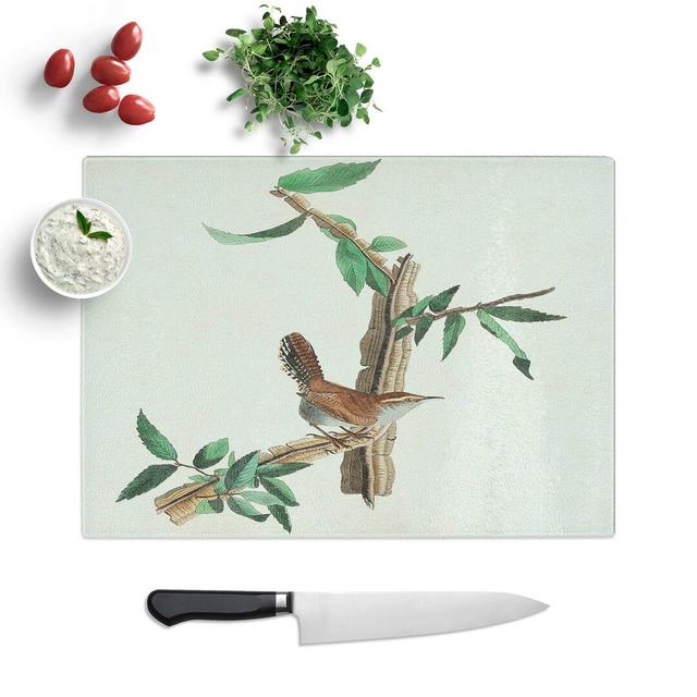 Tempered Glass Bewicks Wren Chopping Board East Urban Home Size: 28.5 cm W x 20 cm L on Productcaster.