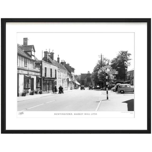 Buntingford, Market Hill C1955 by Francis Frith - Single Picture Frame Print The Francis Frith Collection Size: 60cm H x 80cm W x 2.3cm D on Productcaster.