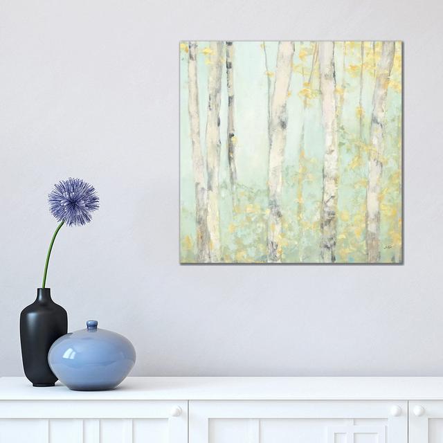 Spring Birches by Julia Purinton - Wrapped Canvas Print Union Rustic Size: 45.72cm H x 45.72cm W on Productcaster.