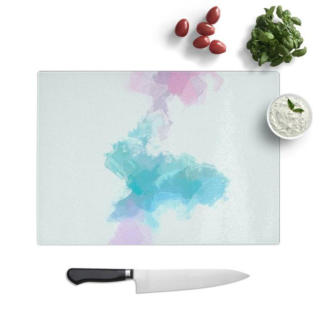 Tempered Glass Wonders of Colour in Abstract Chopping Board East Urban Home Size: 39 cm W x 28.5 cm L on Productcaster.