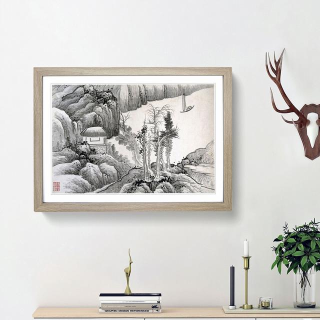 Landscape Vol.12 by Gong Xian - Picture Frame Drawing Print East Urban Home Frame Option: Oak Framed, Size: 27cm H x 36cm W x 2cm D on Productcaster.