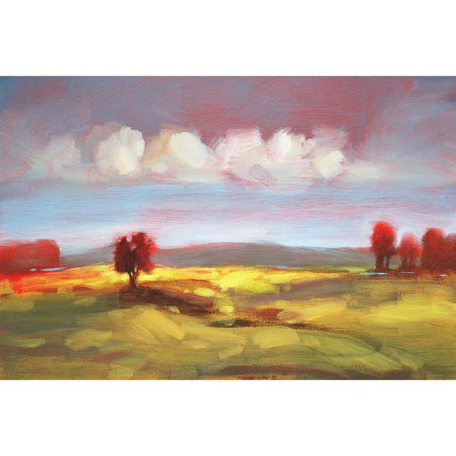 Landscape 105 by DAGInc - Wrapped Canvas Painting Marlow Home Co. Size: 81cm H x 122cm W x 3.8cm D on Productcaster.