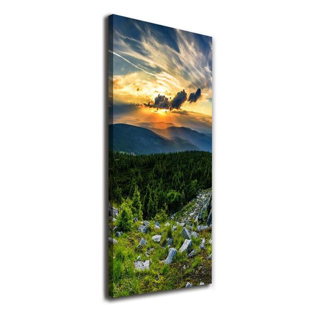 Panorama of Mountains - Wrapped Canvas Art Prints Union Rustic on Productcaster.