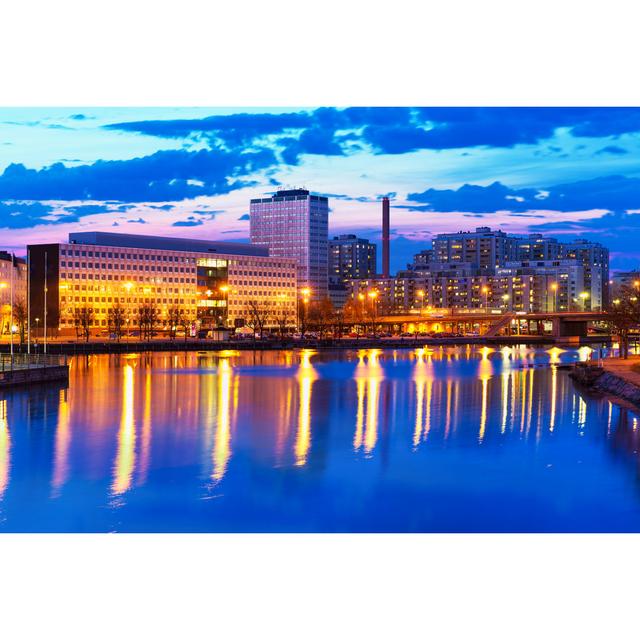 Lindie Evening Scenery Of Helsinki - Wrapped Canvas Print 17 Stories Size: 51cm H x 76cm W x 3.8cm D on Productcaster.