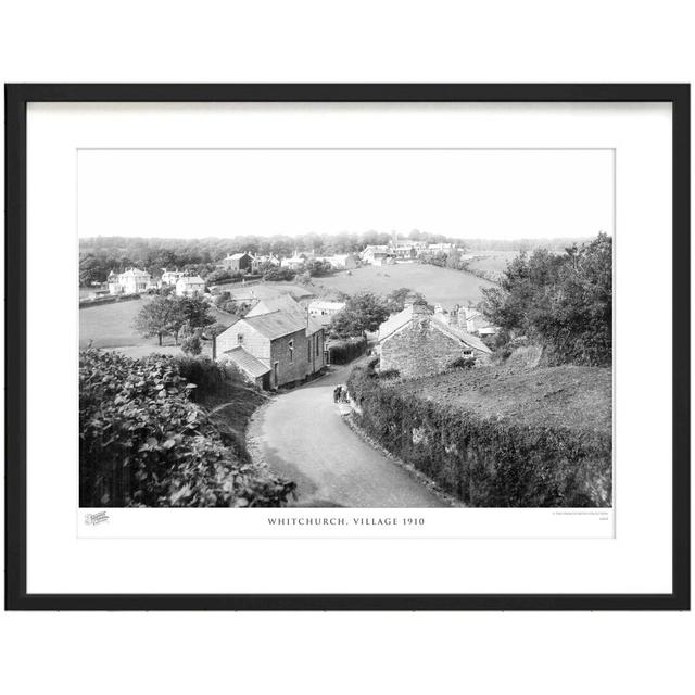 'Whitchurch, Village 1910' by Francis Frith - Picture Frame Photograph Print on Paper The Francis Frith Collection Size: 40cm H x 50cm W x 2.3cm D on Productcaster.