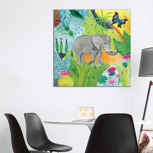 The Big Jungle I by Farida Zaman - Wrapped Canvas Painting ClassicLiving Size: 93.98cm H x 93.98cm W x 1.91cm D on Productcaster.