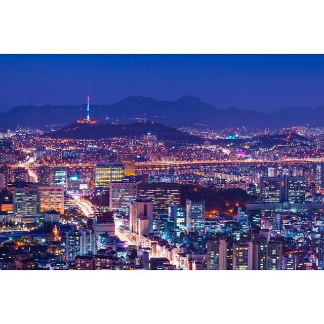 View of Seoul at Night by Seanpavonephoto - Wrapped Canvas Photograph 17 Stories Size: 51cm H x 76cm W on Productcaster.