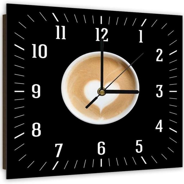 Adamsun Silent Wall Clock 17 Stories Size: 50cm H x 50cm W x 3cm D on Productcaster.