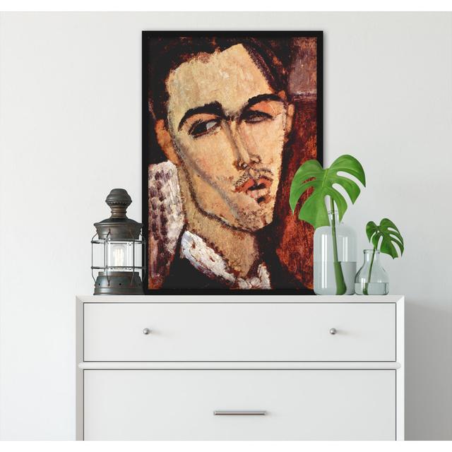 Gerahmtes Gemälde "Portrait of Celso Lagar" von Amedeo Modigliani ClassicLiving Größe: 100 cm H x 70 cm B x 2.5 cm T on Productcaster.