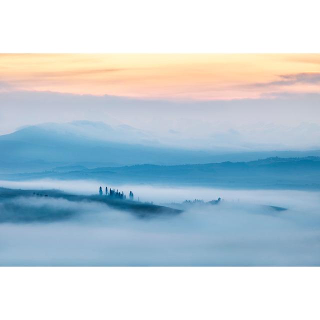 Morning Fog Before Sunrise Italy by Bim - No Frame Art Prints on Canvas 17 Stories Size: 51cm H x 76cm W on Productcaster.