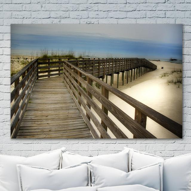 Beach Times by Dano - Wrapped Canvas Print East Urban Home Size: 61cm H x 91cm W x 4cm D on Productcaster.