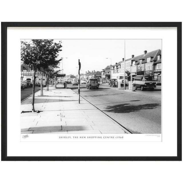 'Shirley, the New Shopping Centre C1960' - Picture Frame Photograph Print on Paper The Francis Frith Collection Size: 60cm H x 80cm W x 2.3cm D on Productcaster.