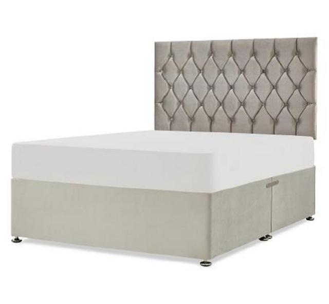 Bretz Upholstered Headboard Marlow Home Co. Colour: Cream, Size: Small Double (4') on Productcaster.