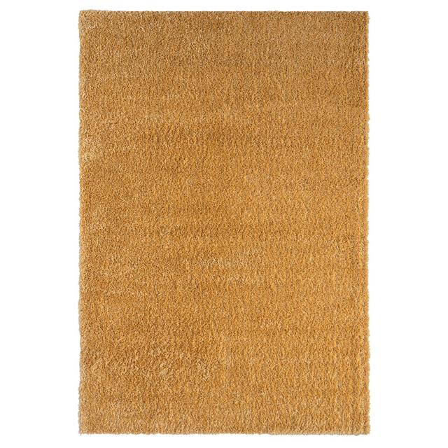 Shaggy Lush golden yellow Rug 17 Stories Rug Size: Rectangular 200 x 290cm on Productcaster.