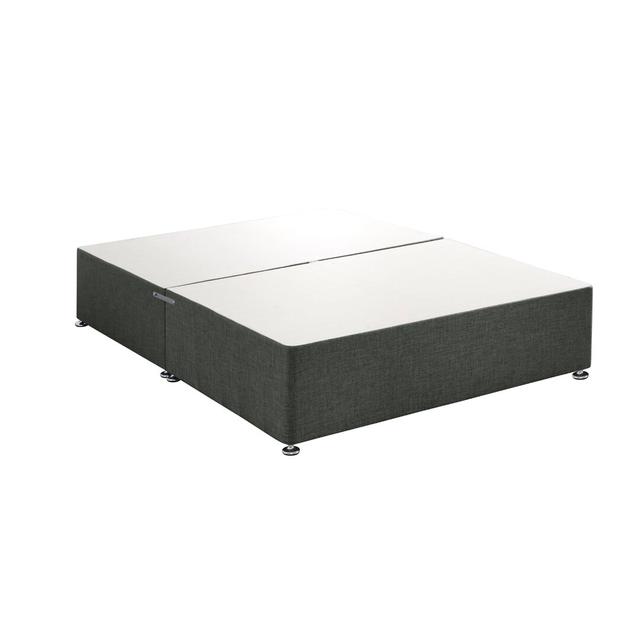 Divan Base 17 Stories Base Type: 2 Drawers, Size: Double (4'6), Colour: Charcoal on Productcaster.