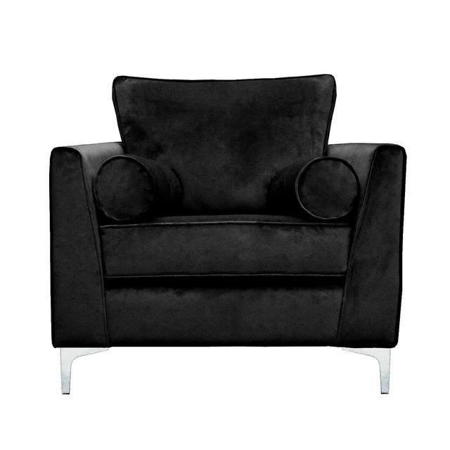 Giancarlo Armchair Fairmont Park Upholstery Colour: Black on Productcaster.