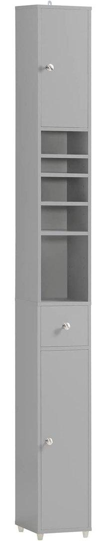 Munford 20cm x 180cm Free-Standing Cabinet Rebrilliant Finish: Grey on Productcaster.