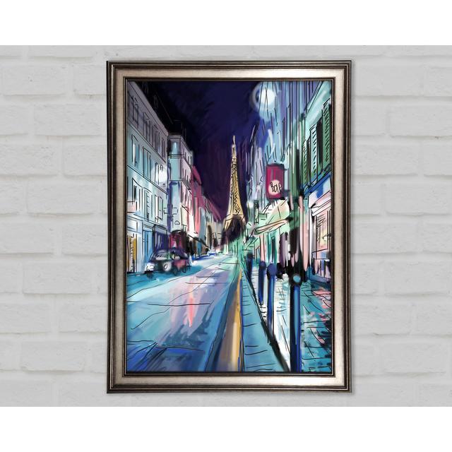 Eiffel Tower Streets 15 - Single Picture Frame Art Prints Ophelia & Co. Size: 59.7cm H x 84.1cm W on Productcaster.