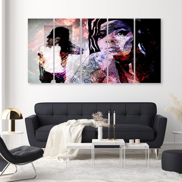 Canvas Print Amy Winehouse Rosalind Wheeler Size: 60cm H x 150cm W on Productcaster.