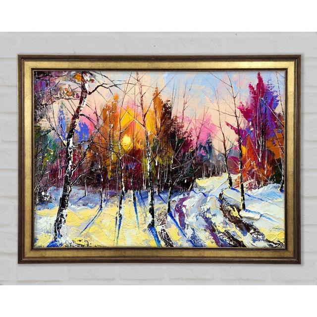 Rainbow Snow Forest - Print Union Rustic Size: 21cm H x 29.7cm W on Productcaster.