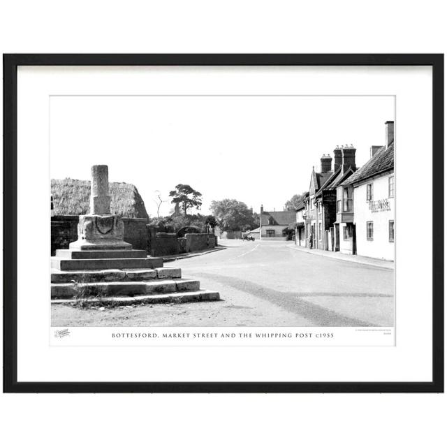 'Bottesford, Market Street and the Whipping Post C1955' - Picture Frame Photograph Print on Paper The Francis Frith Collection Size: 43.5cm H x 53.4cm on Productcaster.