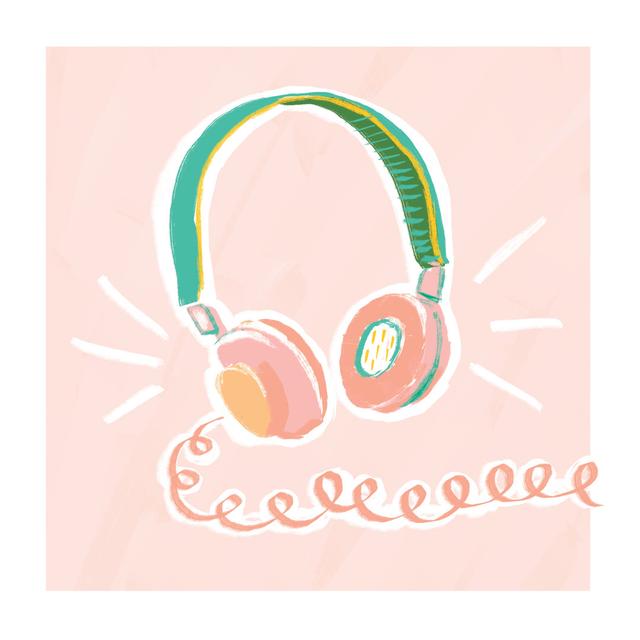 Blush Headphones 2 Happy Larry Size: 30cm H x 30cm W x 3.8cm D on Productcaster.