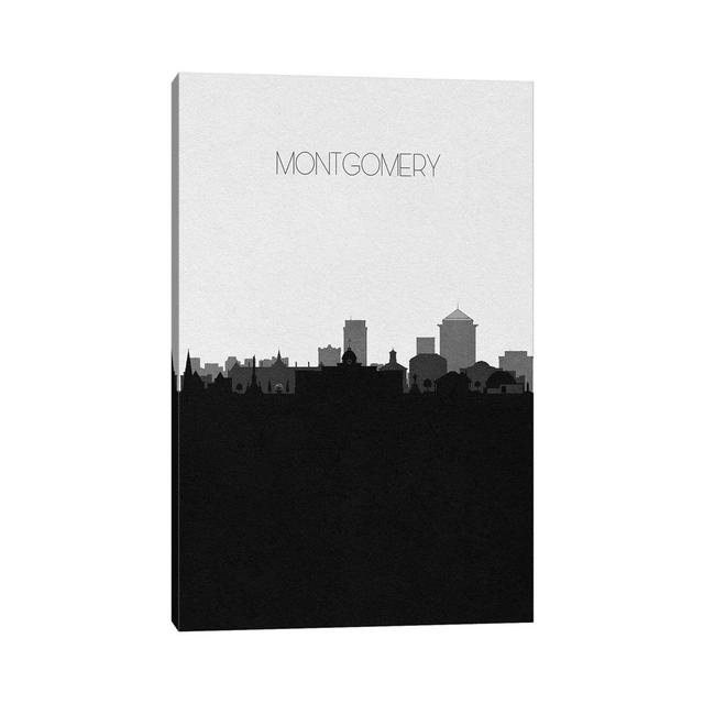 Montgomery, Alabama City Skyline by Ayse Deniz Akerman - Wrapped Canvas Art Prints Ebern Designs Size: 66.04cm H x 45.72cm W x 3.81cm D on Productcaster.