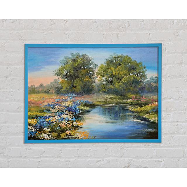 The Little River Trail ClassicLiving Size: 29.7cm H x 42cm W x 2cm D, Format: Blue Framed Paper on Productcaster.