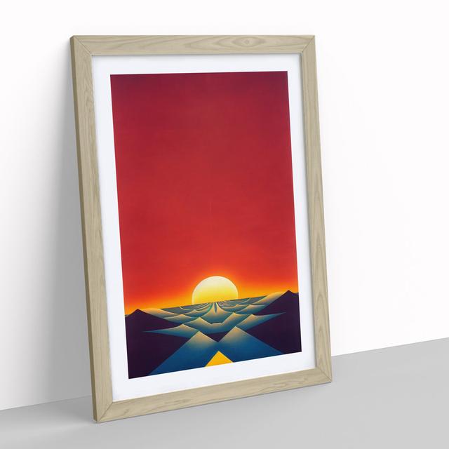 The Awesome Sunset - Picture Frame Graphic Art Alpen Home Size: 64cm H x 46cm W x 2cm D, Frame Colour: Oak Framed on Productcaster.