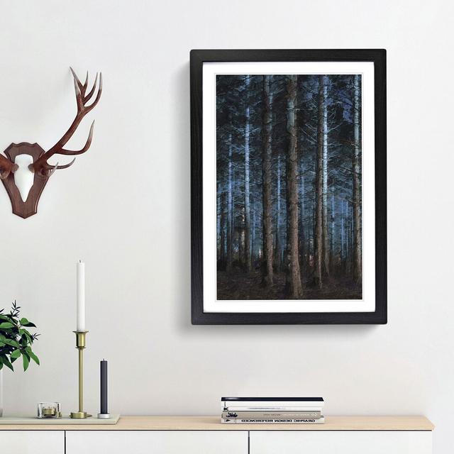 Evening Forest - Picture Frame Painting Print East Urban Home Frame Option: Black Framed, Size: 65cm H x 48cm W x 2cm D on Productcaster.