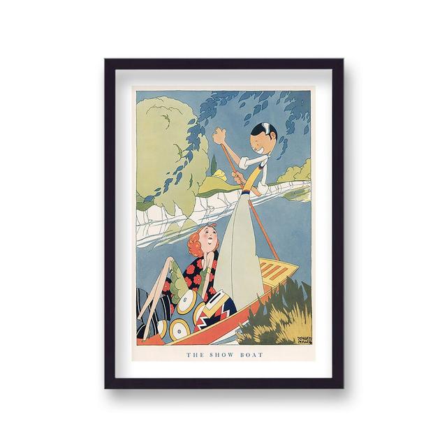 Vintage Publication the Show Boat by Vouvart - Picture Frame Graphic Art Rosalind Wheeler on Productcaster.