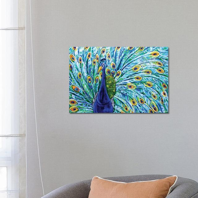 Royal Peacock by MC Romaguera - Gallery-Wrapped Canvas Giclée on Canvas Latitude Vive Format: No Frame, Size: 45.72cm H x 66.04cm W x 3.81cm D on Productcaster.