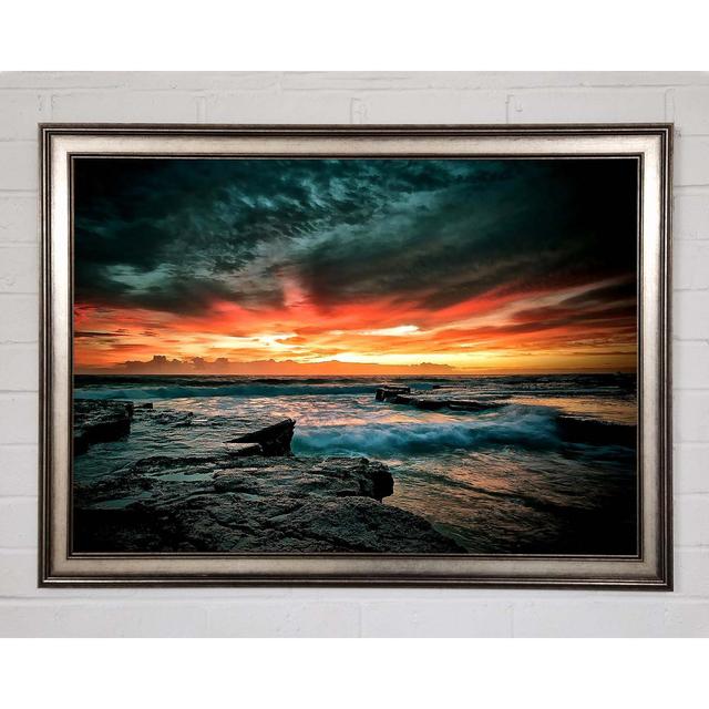 Just After the Storm at Sea - Single Picture Frame Art Prints Highland Dunes Size: 42cm H x 59.7cm W x 1.5cm D on Productcaster.