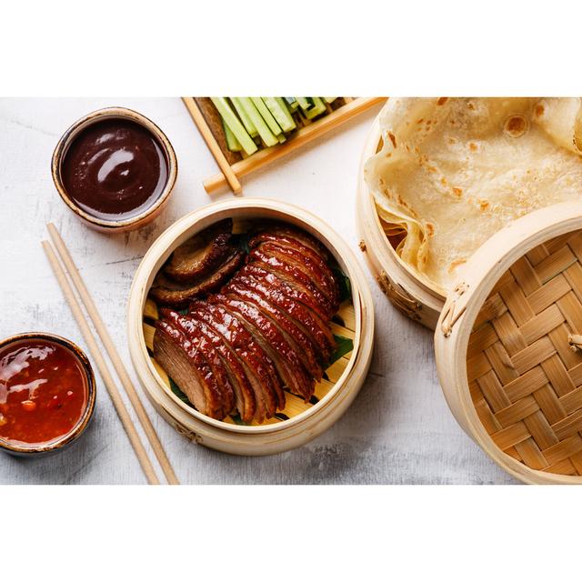 Sliced Peking Duck - Wrapped Canvas Photograph Ebern Designs Size: 51cm H x 76cm W x 3.8cm D on Productcaster.