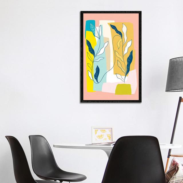 My Favourite Plant Trop III by Dominique Vari - Print on Canvas Ebern Designs Format: Black Framed, Size: 101.6cm H x 66.04cm W x 3.81cm D on Productcaster.