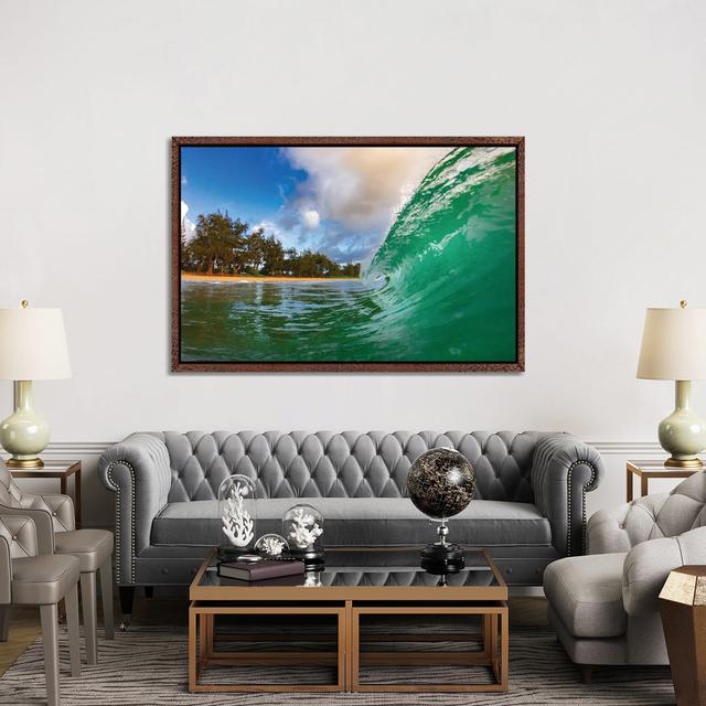 Green Arch by Sean Davey - Gallery-Wrapped Canvas Giclée on Canvas Beachcrest Home Format: Classic Wood Floater Framed, Size: 101.6cm H x 152.4cm W on Productcaster.