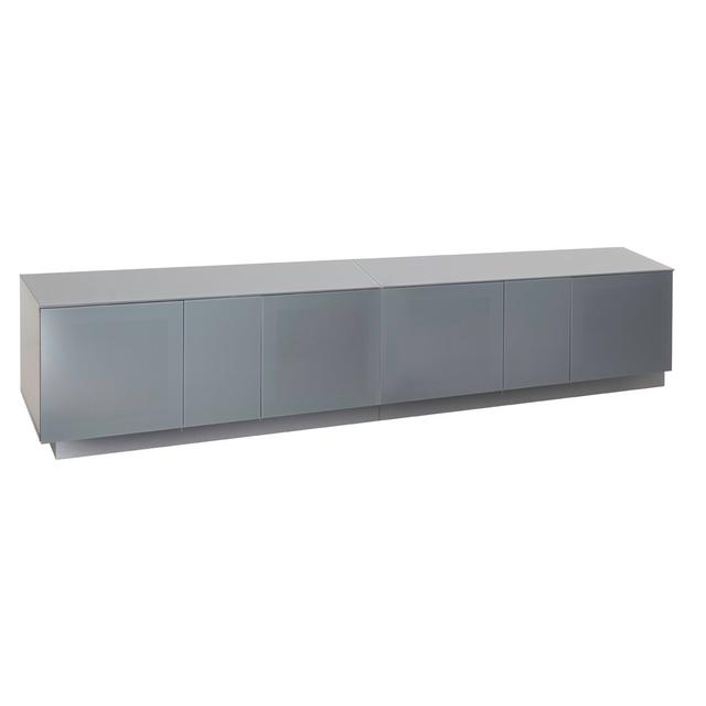 Berke TV Stand for TVs up to 88" Wade Logan Colour: Grey on Productcaster.