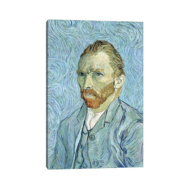 Self Portrait, September 1889 by Vincent Van Gogh - Wrapped Canvas Painting ClassicLiving Size: 30.48cm H x 20.32cm W x 1.91cm D on Productcaster.