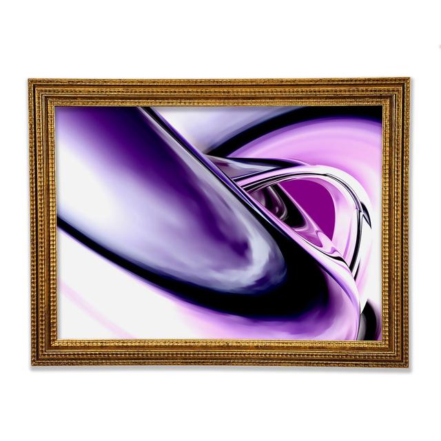 Purple Time Tunnel Framed Print Ivy Bronx Size: 42.1cm H x 59.7cm W x 3cm D on Productcaster.