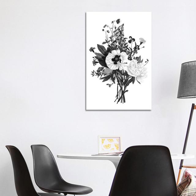 Botanical Black And White III by Kelly Donovan - Wrapped Canvas Painting ClassicLiving Size: 101.6cm H x 66.04cm W x 3.81cm D on Productcaster.