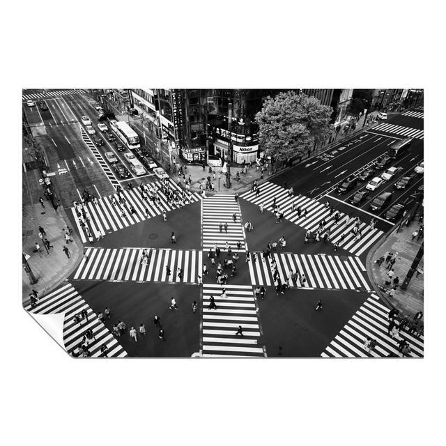 Tokyo Ginza Crossing - No Frame Print Panther Print Size: 61cm H x 41cm W on Productcaster.