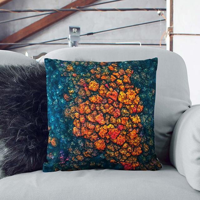 Cluster of Orange Trees Cushion with Filling East Urban Home Backing Colour: White, Size: 40cm H x 40cm W x 15cm D on Productcaster.