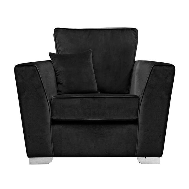 Quade Armchair Fairmont Park Upholstery Colour: Black on Productcaster.