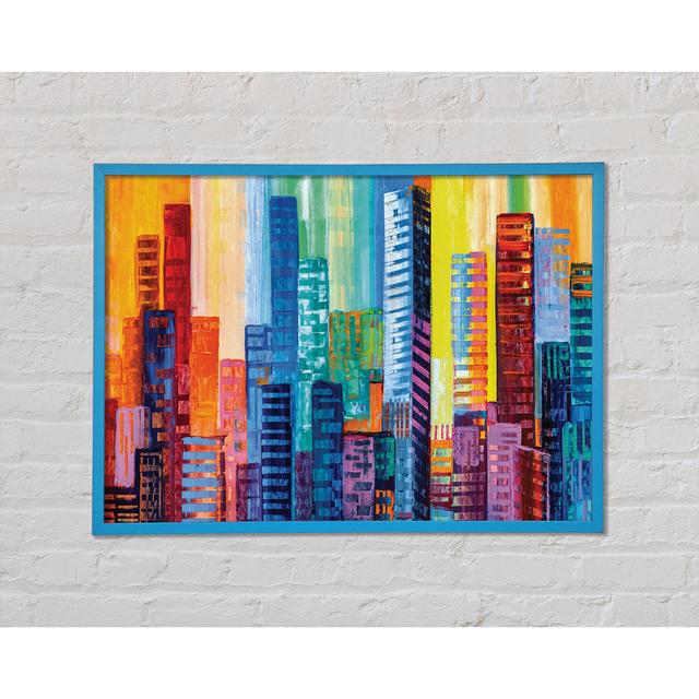 City Blocks of Colour - Single Picture Frame Art Prints Brayden Studio Size: 59.7cm H x 84.1cm W on Productcaster.